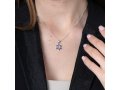 Double Star of David Pendant with Jerusalem Images on Reverse - Sterling Silver