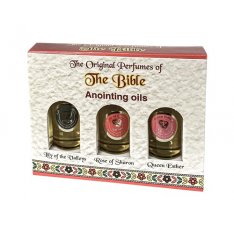 Ein Gedi Trio of Anointing Oil, Lily of the Valley, Rose of Sharon and Queen Esther