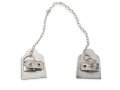 Tallit Prayer Shawl Clips, Nickel Plate - Torah Tablets